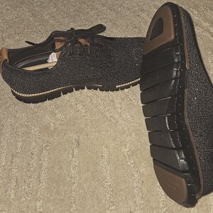 Cole Haan Black and Brown Sneakers with Breathable Design